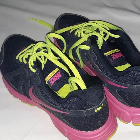 2 PAIR BUNDLE! Nike Revolution 2 & Skechers GOmeb Running Athletic Shoes Sz 6 - Picture 9 of 10